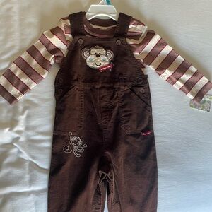 Boys 2T monkey overalls